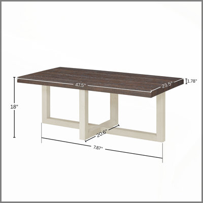 Table basse contemporaine Luno, noir
