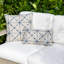 Trilogy Throw Square Indoor/Outdoor Pillow Cover & Insert by Elaine Smith-549656646-549656640