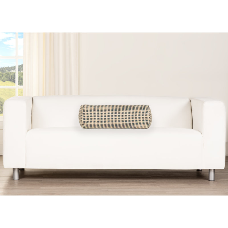 Coussin décoratif Protégé, Bleu, Traversin 21 po x 8 po, polyester