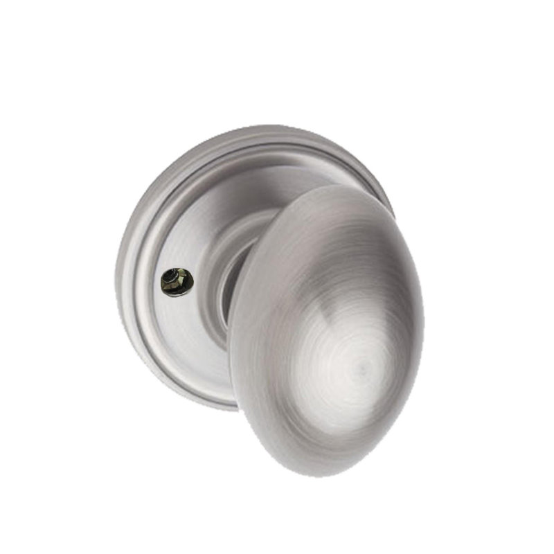 Poignée de porte factice simple, Acier inoxydable satiné