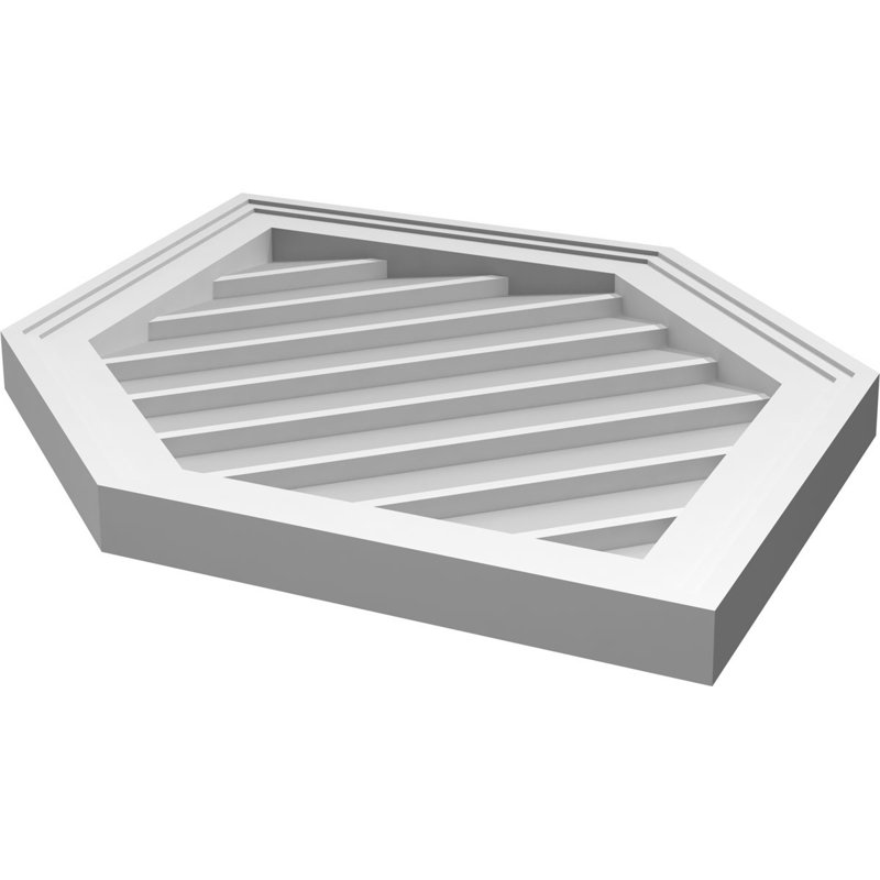 Ventilé vertical à pignon vertical 13/12 po, H 30 po x l 18 po x P 1,5 po