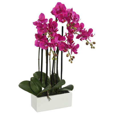 Orchidée artificielle mauve 21 po Fisk
