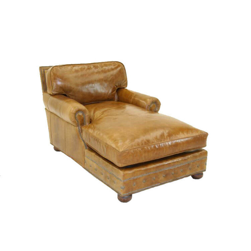 Leather Chaise Lounge, Hair Hide Zebra in the Wild, Old Gold E, Brushy Bayou