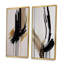 «Golden Minimalist Abstract», 2 pièces sur toile-1557355583-1557355577