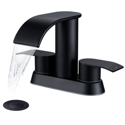 Widespread 2-handle Bathroom Faucet with Drain Assembly