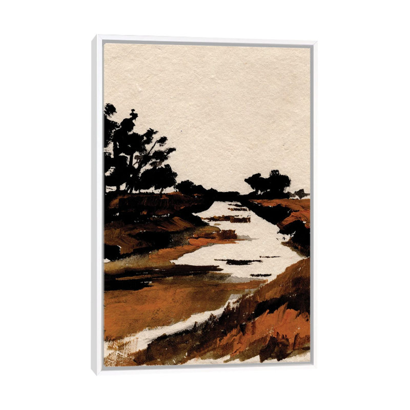 Mara River - reproduction d'art murale - toile encadrée, 40" x 26", Framed Canvas, White