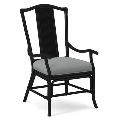 Chaise avec accoudoirs à dossier à lattes Drury Lane