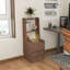 Table de chevet pour chambre à coucher avec 2 tablettes et ports de chargement-131133351