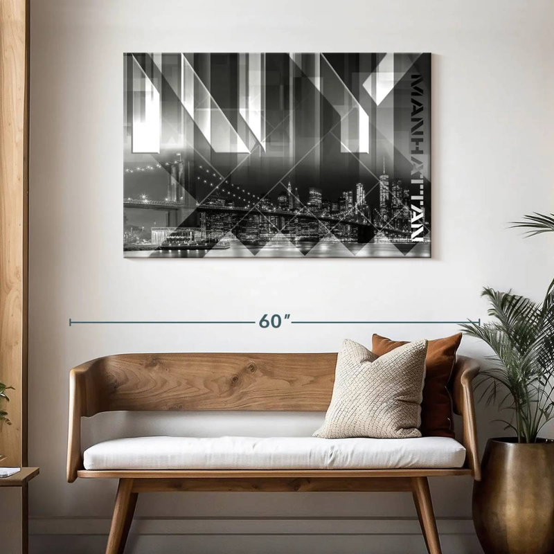 Sireci Modern View Brooklyn Bridge, 30" H x 45" W