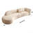 Modern Left-Arm Sofa With Larch Wood Frame And Microfiber Upholstery – Ideal For Living Rooms, Offices, And Lounges-679430326