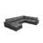 Rowith Top-Grain Leather Large Seating Modular Sectional-2058781054