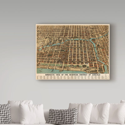 « chicago 1898 », publicité sur toile tendue