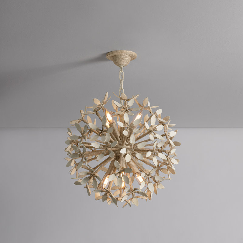 Corfu Chandelier in Ivory Coco
