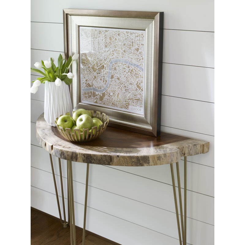 Live Edge Steel Dining Table