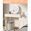 19 Inch Vanity Mirror With Lights, Round Large LED Vanity Mirror With Smart Touch 3 Colours Dimmable, Touch Lighting-1233570794