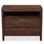 Table de chevet brune moderne Mid-Century