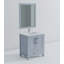 Ensemble de meuble-lavabo moderne avec robinet et miroir-1075444334