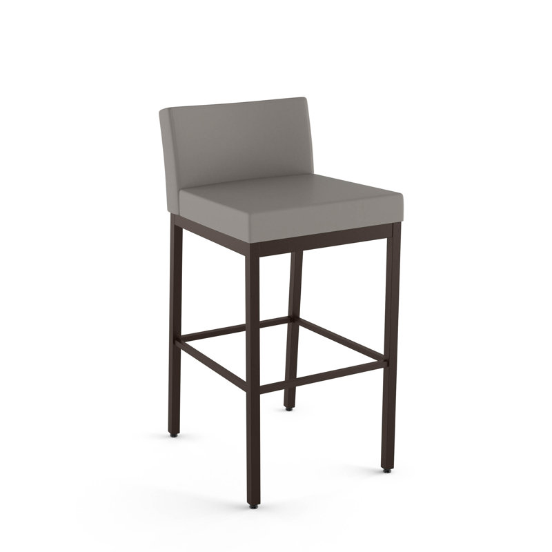 Fairfield Counter & Bar Stool, Taupe Gray, Dark Brown, Counter Stool (26" Seat Height)