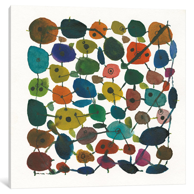 « mid century iv », impression sur toile tendue, H 26 po x l 26 po x P 1,5 po, Toile tendue