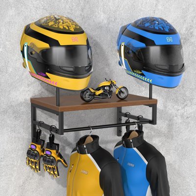 Helmet Holder Wall Mount, Motorcycle Helmet Holder