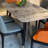 Light luxury modern rectangular rock dining table-105357142