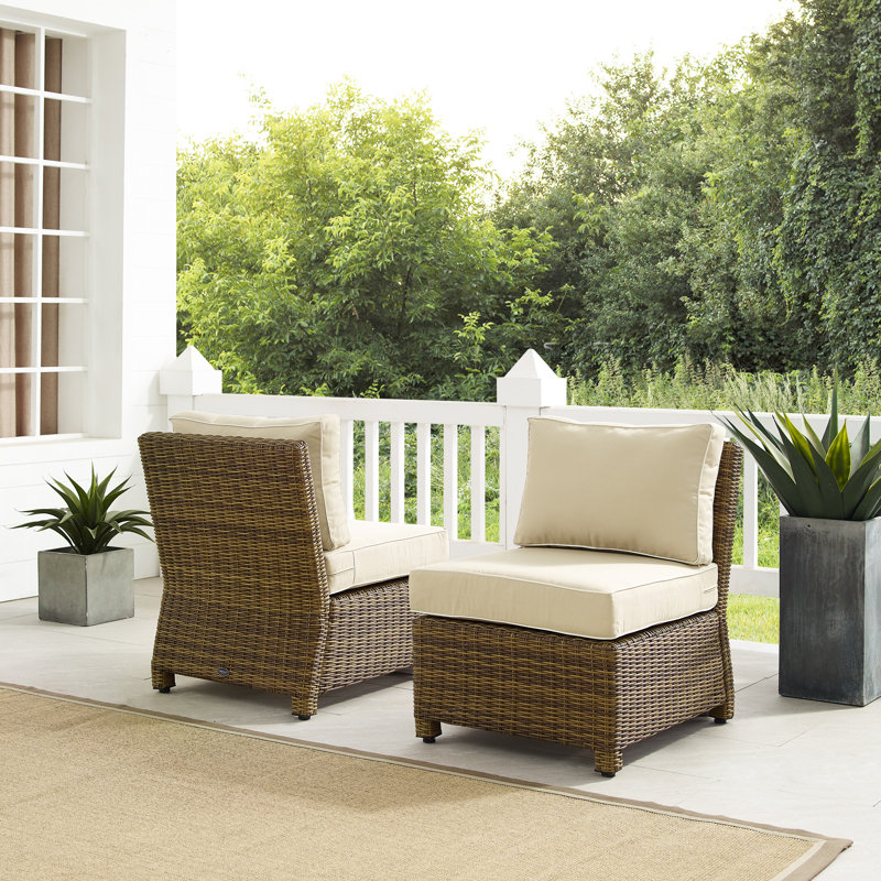 Ensemble de chaises d'extérieur 2 pièces Regina, Brun, Beige