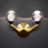 Double Bubble Aluminum LED Armed Sconce-69525569