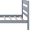 Lit plateforme simple avec tête et pied de lit, structure de lit simple en bois, lit en bois d'hévéa-987011105