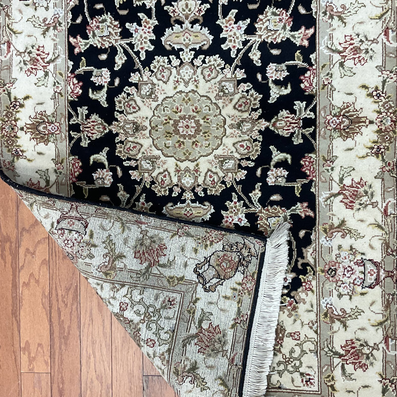  Handmade Sino Tabriz Wool Rug