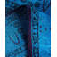 Tapis bleu noué à la main de conception unique Chimel