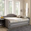 Grand lit de jour avec gigogne gris Jaileigh, H 31,08 po x l 86,12 po x L 63,52 po-728135434-728135433
