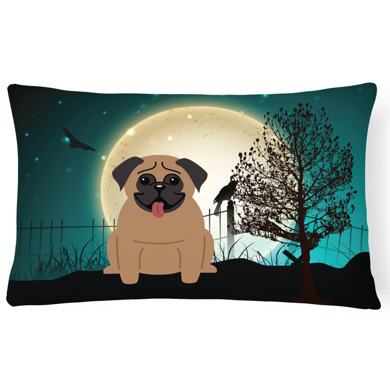 Halloween Solid Colour Throw Pillow, Brown