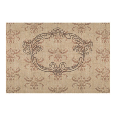 Tapis d'entrée antidérapant de 27 po x 18 po Culbreth Vintage Family