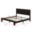 Base de lit plateforme avec grand rangement sous le lit