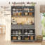 Armoire de cuisine 71 po avec crochet porte-gobelet, station de charge, 8 grandes tablettes réglables et 2 tiroirs-1170371035
