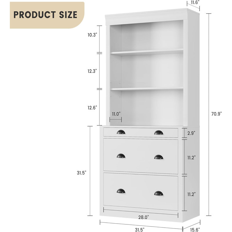 180.3cm H x 80cm W Bookcase