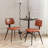 Faux Leather Dining Chair with Steel Legs-1830856905
