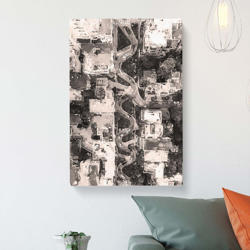 Above Lombard Street in San Francisco - Wrapped Canvas, 60cm H x 40cm W x 3cm D