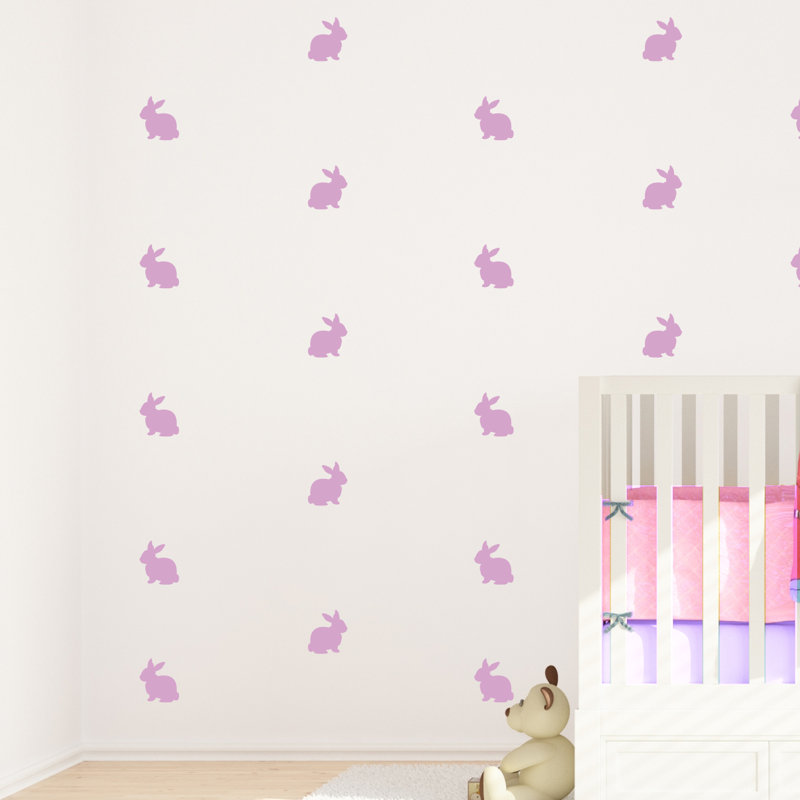Animals Wall Decal, Pink