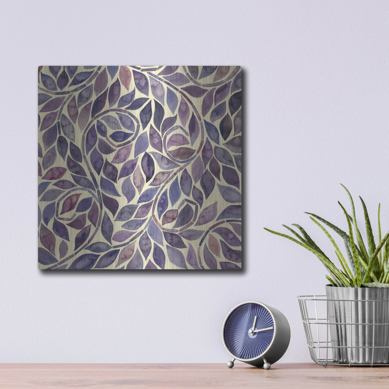 «Amethyst Swirls IV» par Grace Popp, H 12 po x l 12 po