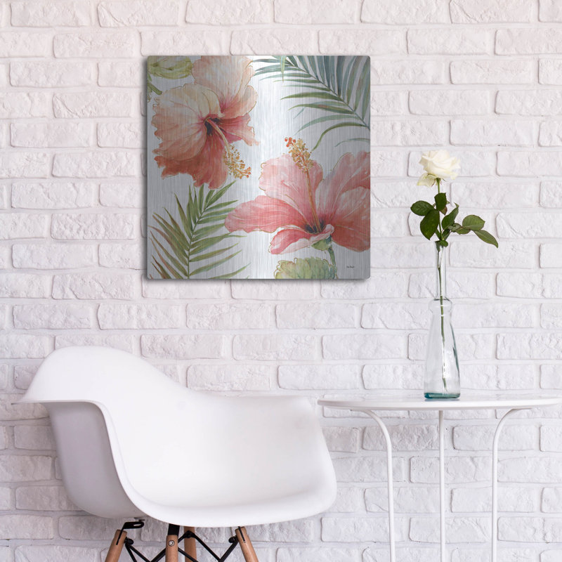 «Tropical Blush II» par Lisa Audit, H 24 po x l 24 po