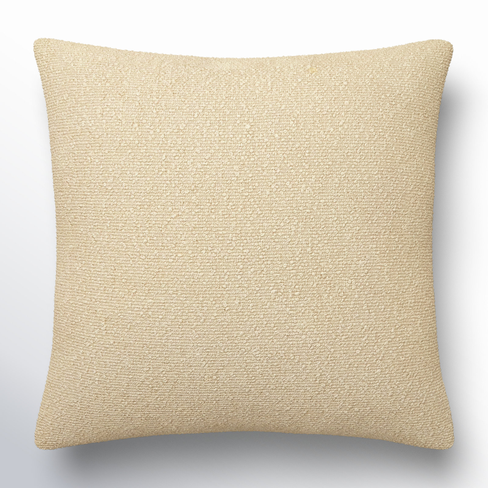 Amalfi Pillow Cover, Square 18", Pillow Cover Only - No Insert, Cream