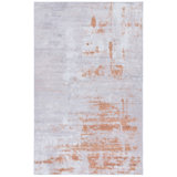 Abstract Area Rug in Grey / Rust
