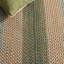 Tapis intérieur / extérieur tressé à la main à motif géométrique brun / vert foncé-1715887805