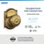 Georgian Privacy Knob with Camelot Trim-22334263