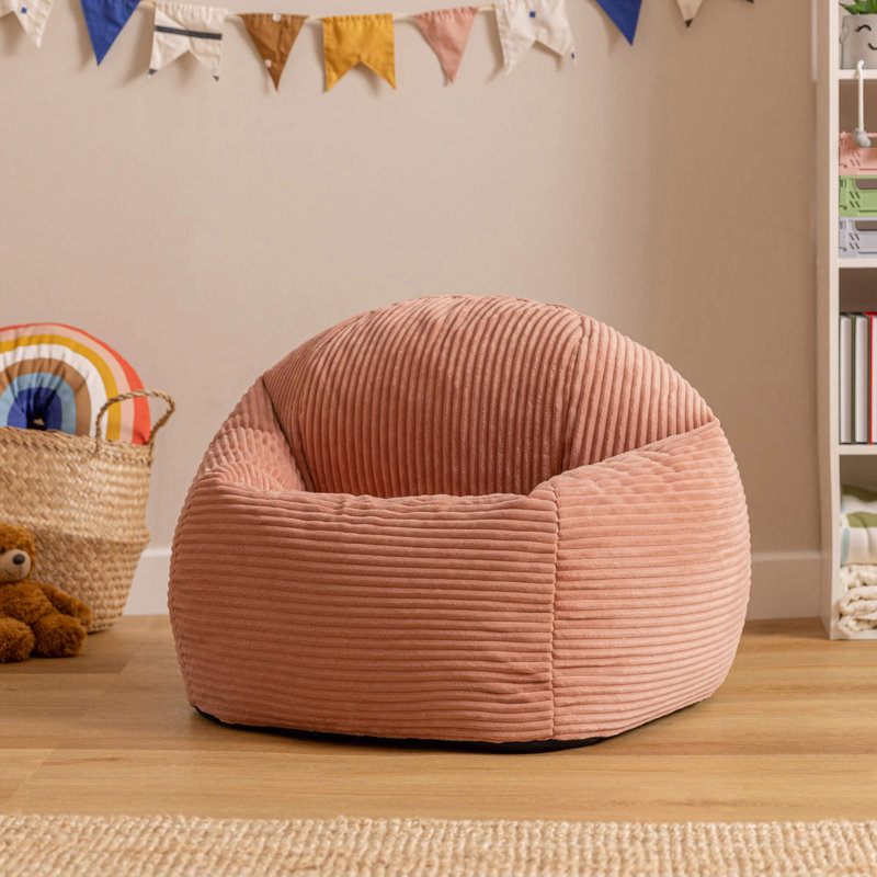Kids Kingston Corduroy Classic Bean Bag, Pink