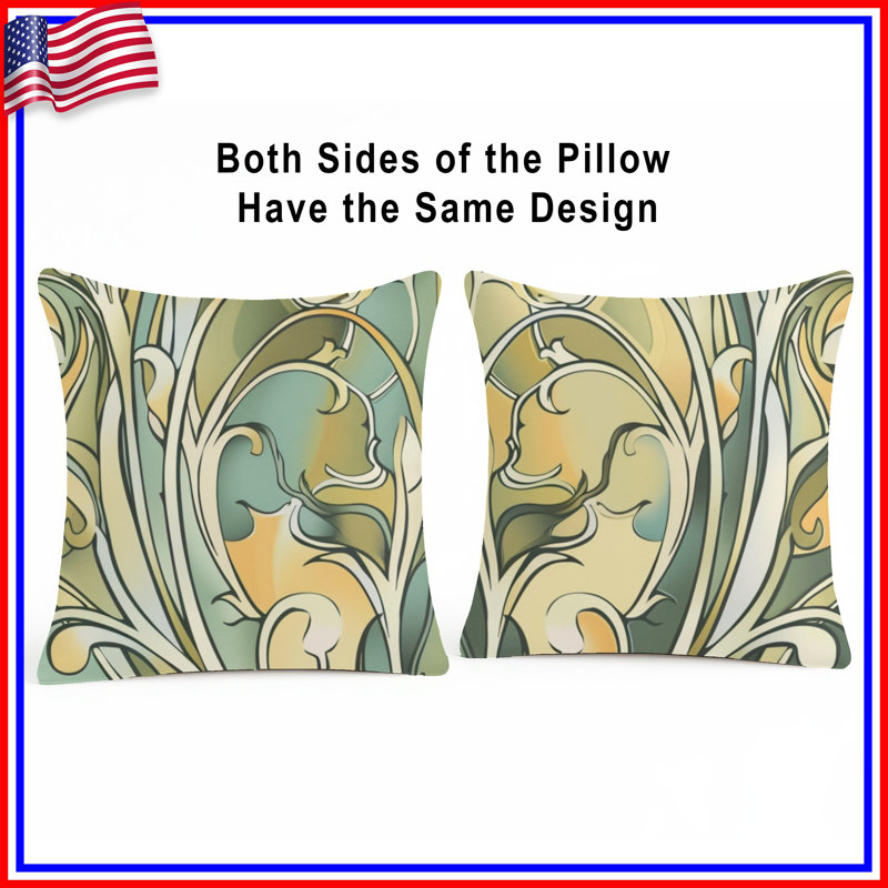 Coussin Floral, 18 po x 18 po