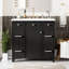 Ensemble de meuble-lavabo 36 po avec lavabo, lavabo simple, meuble-lavabo avec porte à fermeture douce et 3 tiroirs