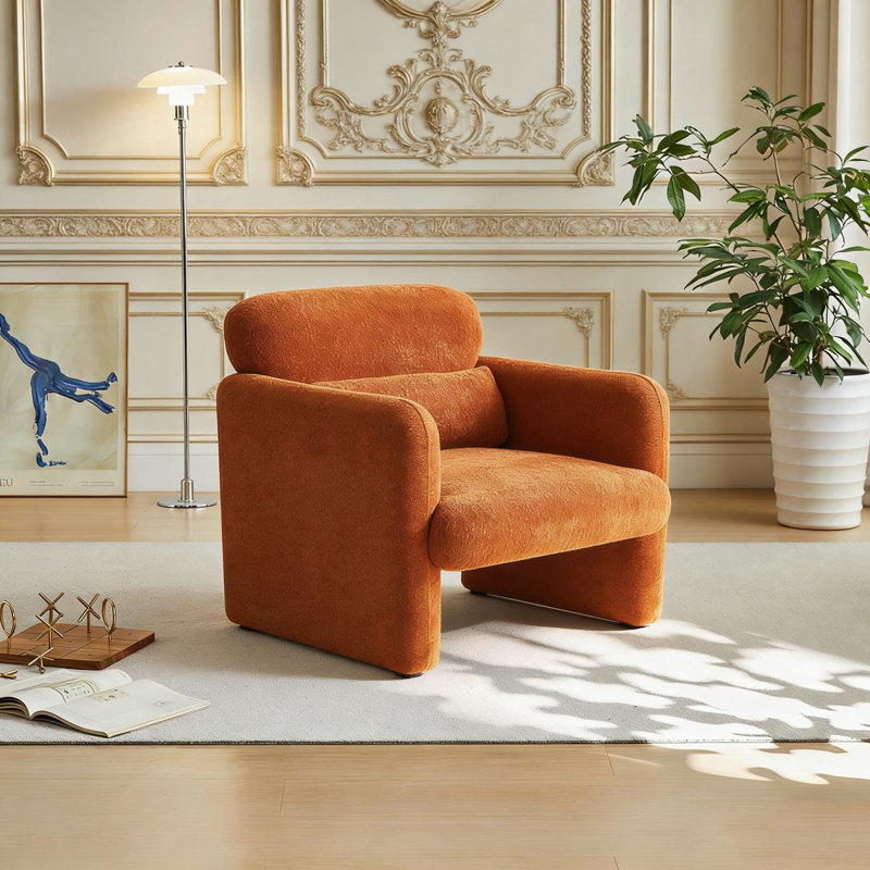 Fauteuil 34 "Boucle Cloud, Orange
