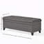 Banc de rangement rembourré en polyester Twania-203486499